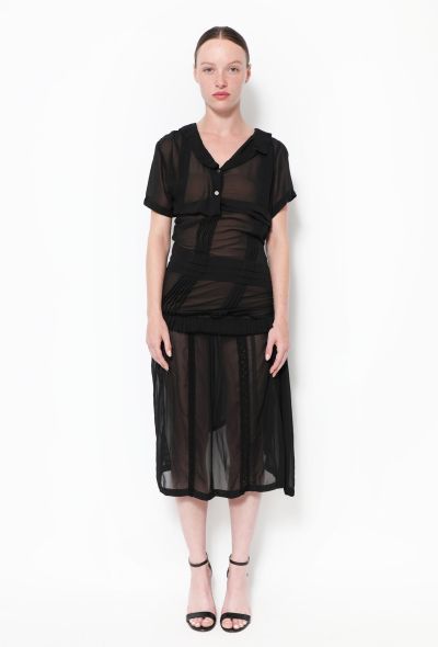                                         Asymmetrical Pleated Zip Dress-1