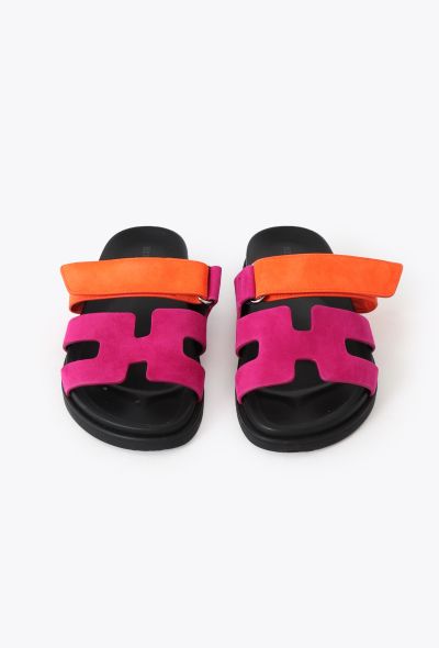 Hermès 2024 Suede Chypre Sandals - 1