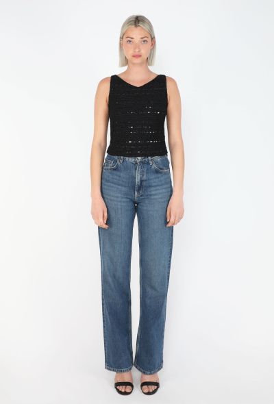 Chanel Sequin Embroidered Tweed Jacket & Top - 2