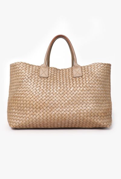 Bottega Veneta Metallic Gold Intrecciato Tote Bag - 1 Bottega Veneta Metallic Gold Intrecciato Tote Bag - 1