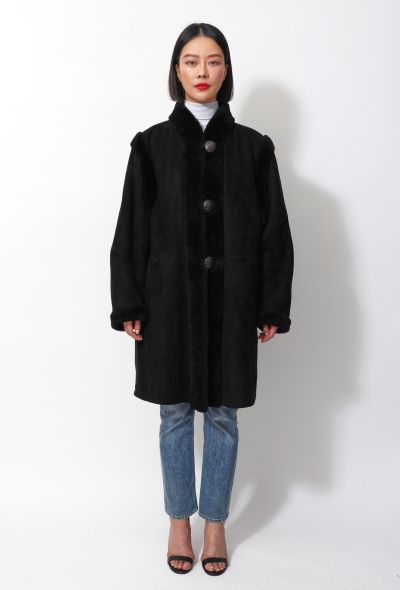                                         Vintage Suede Fur Coat-1