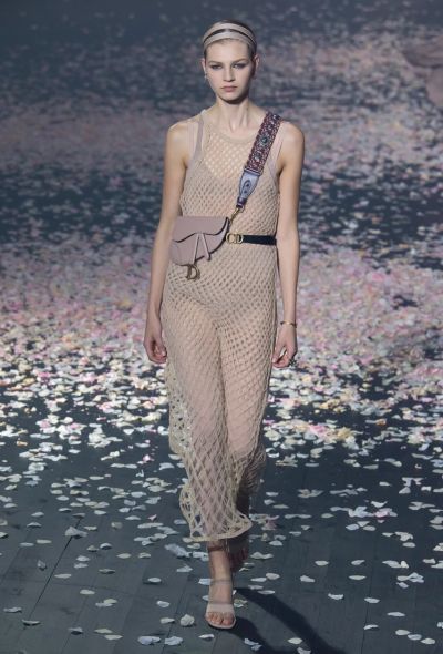 Dior S/S 2019 Burgundy Oblique Bag Strap - 2 Dior S/S 2019 Burgundy Oblique Bag Strap - 2