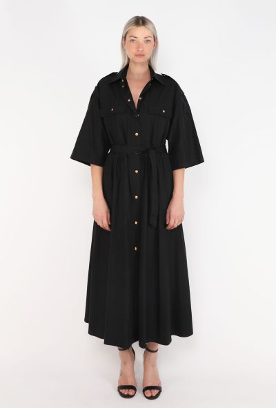 Céline Belted Calèche Cotton Dress, 2022 - 1