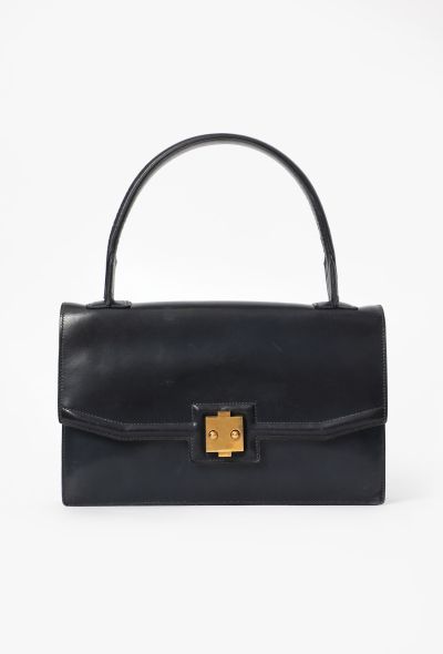 Hermès Exquisite 1940s "24 Faubourg" Handbag in Bleu H - 1