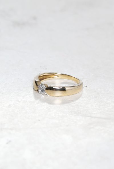 Vintage & Antique 18k Gold Solitaire Engagement Ring - 2