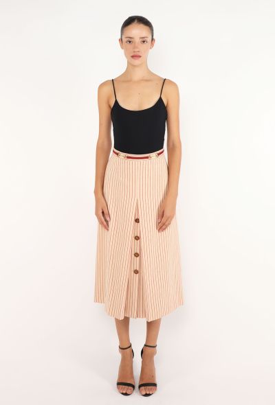 Gucci Horsebit Striped Skirt, F/W 2018 - 1
