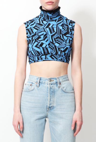 Chloé 2018 Graphic Cropped Top - 2