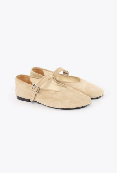 The Row 2023 Boheme Suede Mary Janes - 2 The Row 2023 Boheme Suede Mary Janes - 2