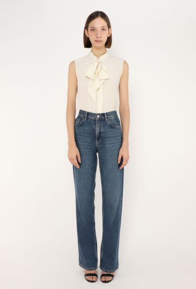 Céline Classic Silk Lavallière Blouse - 2