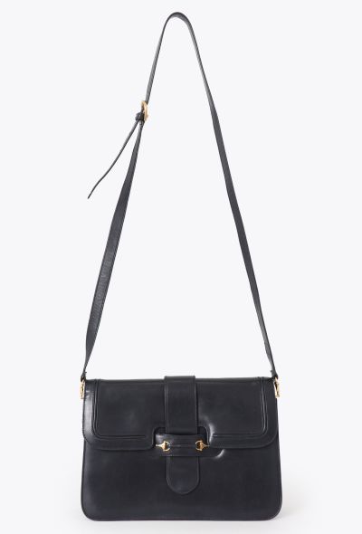 Gucci '70s Navy Horsebit Shoulder Bag - 1 Gucci '70s Navy Horsebit Shoulder Bag - 1