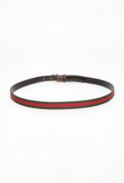 Gucci Vintage 'GG' Striped Belt - 2 Gucci Vintage 'GG' Striped Belt - 2