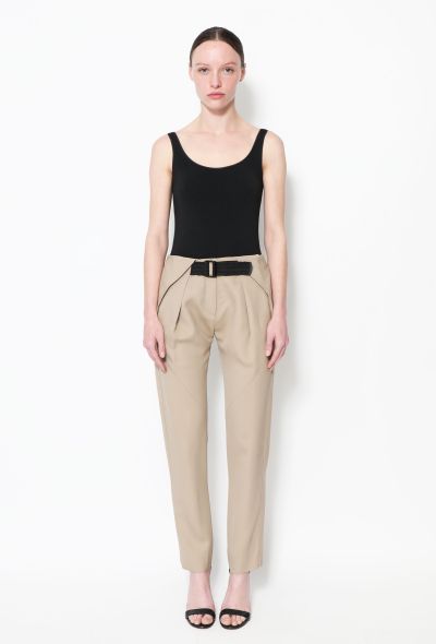                                         S/S 2012 Belted Cigarette Trousers-1