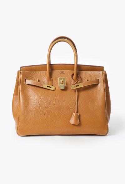 Hermès Beautifully Patinaed '90s Gold Birkin 35 - 2