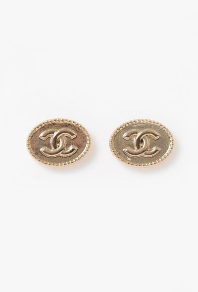 Chanel 2021 Mini Oval 'CC' Earrings - 1 Chanel 2021 Mini Oval 'CC' Earrings - 1