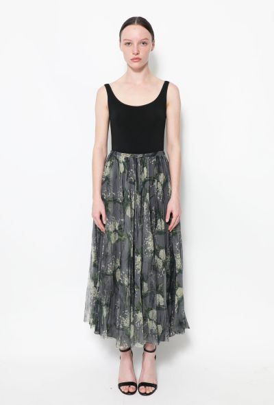                             S/S 2019 Floral Tulle Skirt - 1