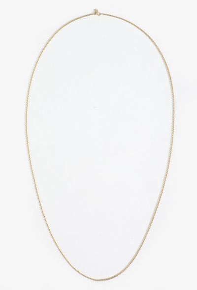 David Yurman Vintage 18K Yellow Gold Box Chain Necklace - 1
