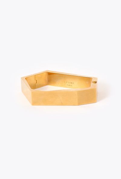 Céline Geometric Brass ID Bracelet - 1