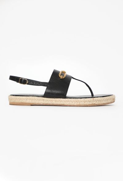 Hermès Eloïse Leather Espadrilles - 1