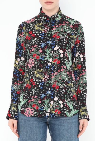 Valentino Pre-Fall 2015 Floral Silk Blouse - 1 Valentino Pre-Fall 2015 Floral Silk Blouse - 1