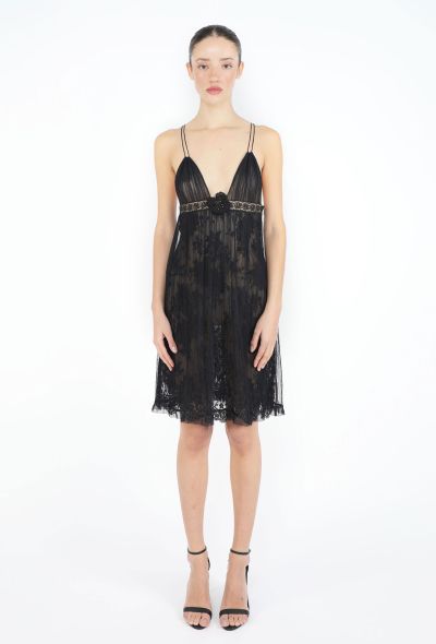 Guy Laroche '90s Chantilly Tulle Dress - 1