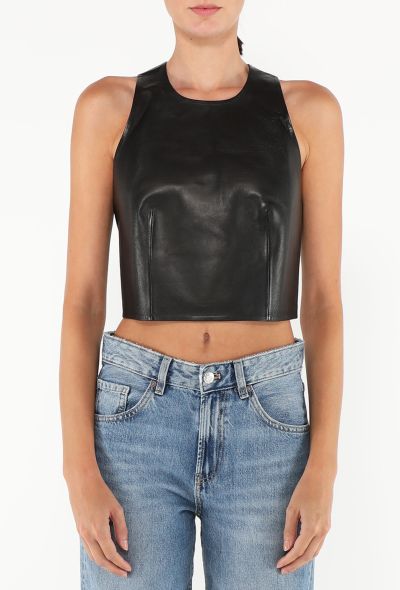 Dior S/S 2020 Leather Halter Top - 1 Dior S/S 2020 Leather Halter Top - 1