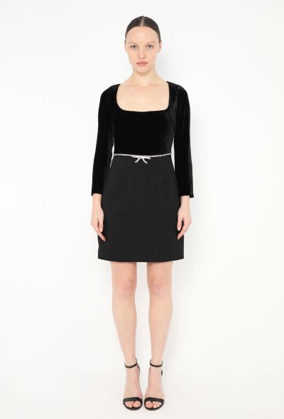 Miu Miu 2019 Embellished Velvet Dress - 1 Miu Miu 2019 Embellished Velvet Dress - 1