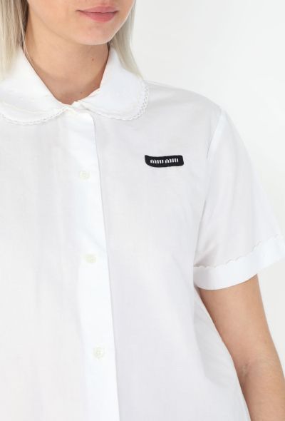 Miu Miu S/S 2025 Claudine Lace Collar Shirt - 1