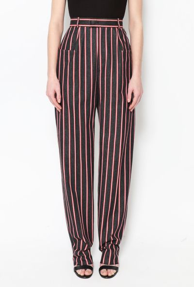                                         1991 Striped High-Waisted Trousers-2