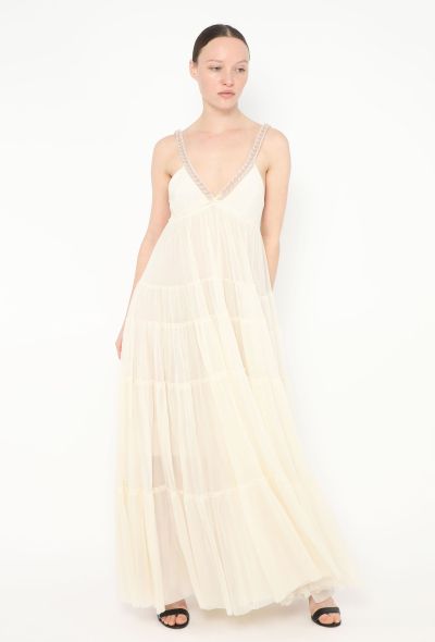 Jean Paul Gaultier Ruched Chainlink Mesh Gown - 1 Jean Paul Gaultier Ruched Chainlink Mesh Gown - 1