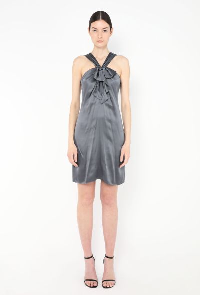 John Galliano Early 2000s Charmeuse Halter Dress - 2 John Galliano Early 2000s Charmeuse Halter Dress - 2