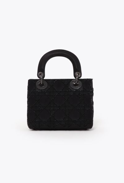 Dior '90s Mini Lady Dior  Satin Cannage Bag - 1 Dior '90s Mini Lady Dior  Satin Cannage Bag - 1