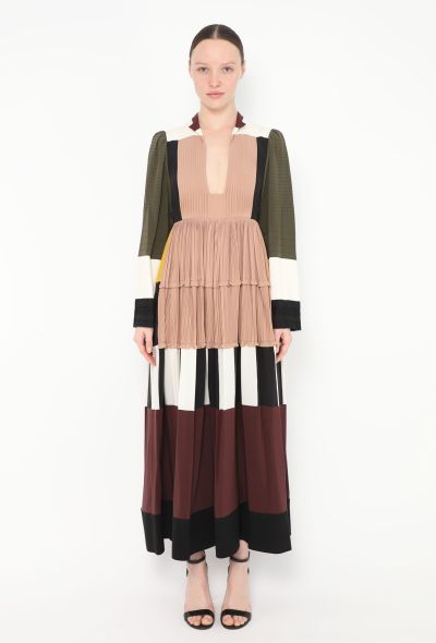 Valentino S/S 2016 Silk Patchwork Dress - 1 Valentino S/S 2016 Silk Patchwork Dress - 1