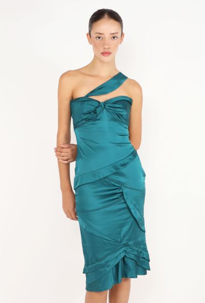 Gucci Ruffled Silk Charmeuse Dress, 2005 - 1