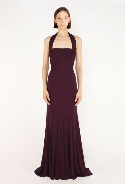 Hervé Leroux Draped Halter Gown - 2