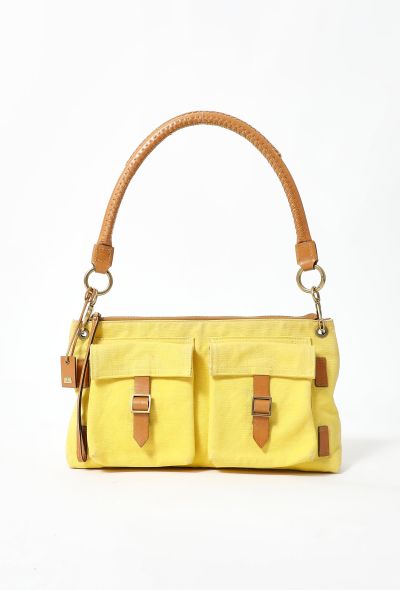 Gucci Early 2000s Canvas Shoulder Bag - 1