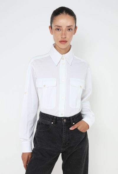 Chanel 2014 Piqué Pocket Shirt - 1