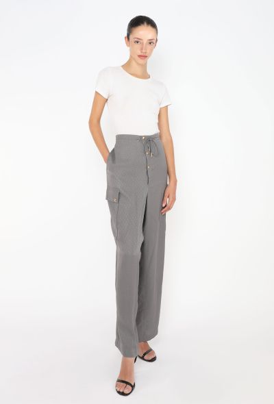 Céline 2021 Monogram Silk Cargo Pants - 1 Céline 2021 Monogram Silk Cargo Pants - 1