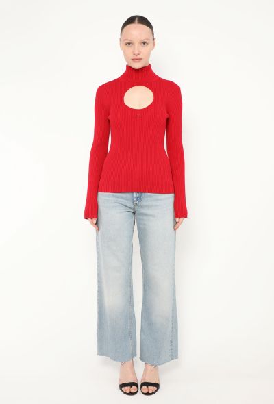 Courrèges 2023 Cut-Out Ribbed Turtleneck - 2 Courrèges 2023 Cut-Out Ribbed Turtleneck - 2