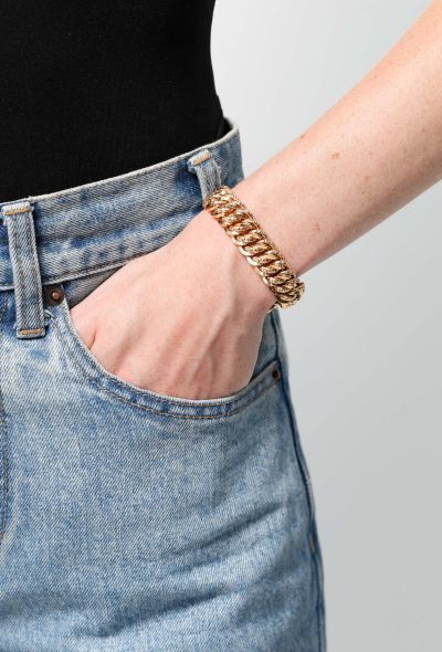                                         Vintage 18k Gold Chainlink Bracelet-2