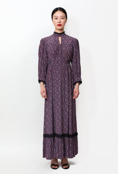 70s Floral Prairie Dress - 2