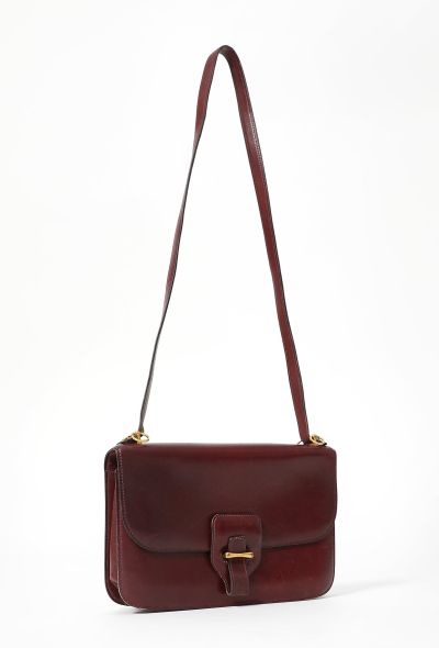 Hermès '70s Bordeaux Box Shoulder Bag - 2