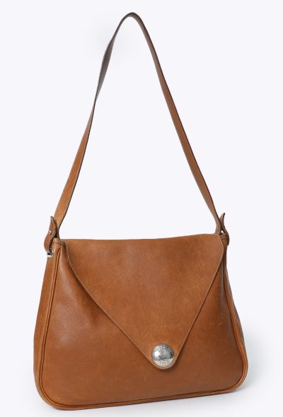 Hermès Vintage Courchevel Christine Envelope Bag - 2