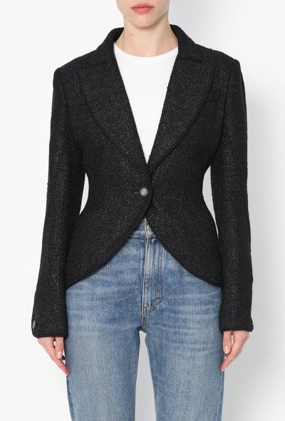 Chanel Waxed Tweed Braided Jacket - 1