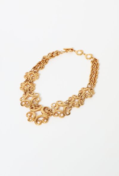                                         '90s Arabesque Chainlink Necklace -2