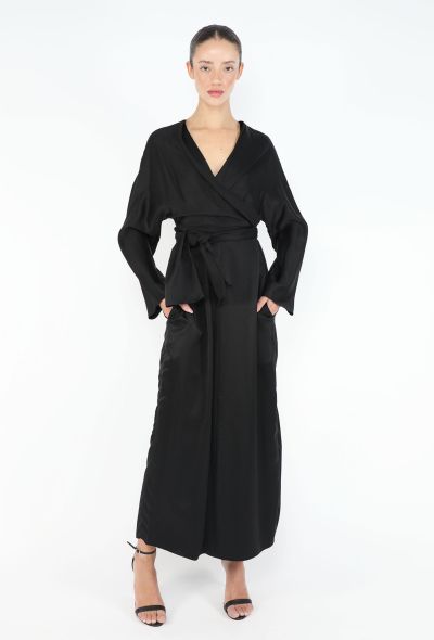 The Row 2020 Clementine Charmeuse Wrap Dress - 1