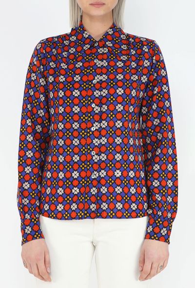 Saint Laurent ICONIC Fall 1971 Printed Crêpe Blouse - 1