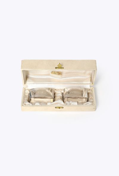 Vintage Objects & Decor 1930s Sterling His & Hers Napkin Rings - 1