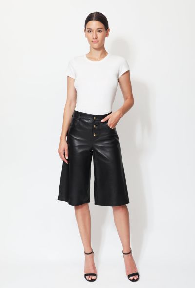                             S/S 2020 Lambskin Leather Shorts - 1