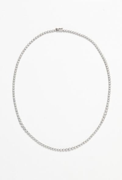 Vintage Fine Jewelry 18k White Gold & 7.5 Carats Diamond Necklace - 1 Vintage Fine Jewelry 18k White Gold & 7.5 Carats Diamond Necklace - 1