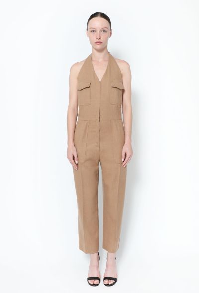 Maison Margiela Camel Replica Halter Jumpsuit - 1